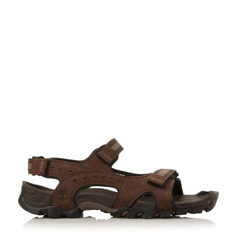 Timberland Velcro Strap Casual Sandals in Brown for Men | Lyst