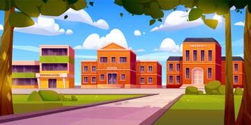 Buildings Nobody University Stock Illustrations – 54 Buildings Nobody University Stock ...