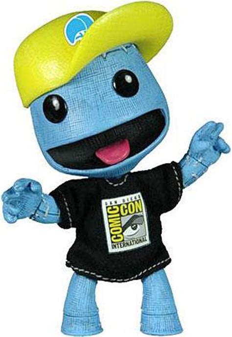 Little Big Planet Sackboy Exclusive Figure Blue Denim Mezco Toyz - ToyWiz