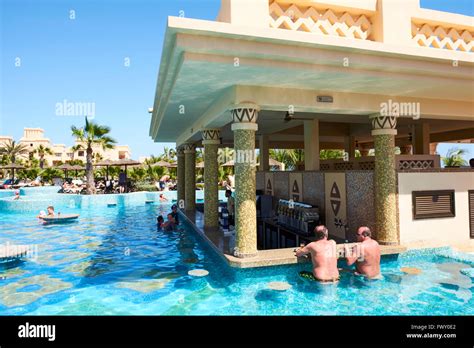 Swim Up Bar Within The Hotel Riu Touareg Boa Vista Cape Verde Islands Africa Stock Photo - Alamy