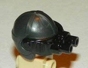 LEGO - Minifig, Headgear Cap w/ Black Night Vision Goggles - Pearl Dark ...