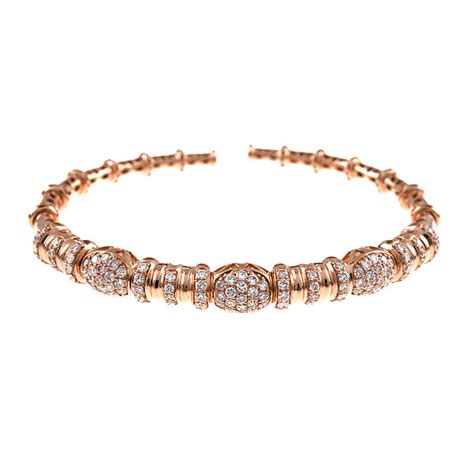 Rose Gold Diamond Cuff Bracelet, SOLD – Deleuse Fine Jewelry