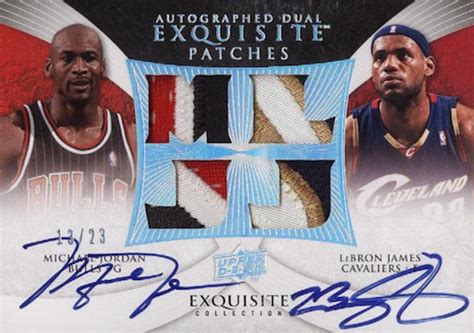 Top Michael Jordan and LeBron James Dual Autograph Cards Gallery List