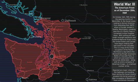 My take on a World in Conflict-style map of the Washington State-British Columbia occupation ...