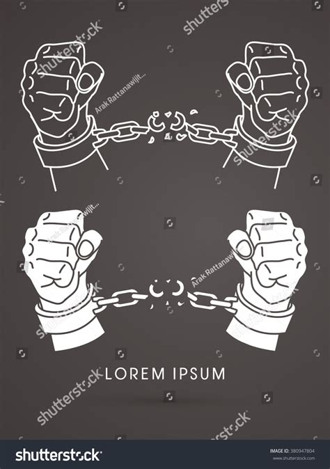 Broken Handcuffs Freedom Graphic Vector Stock Vector (Royalty Free ...