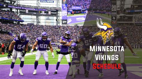 Minnesota Vikings Schedule 2023-2024: Dates, Times, TV Channels