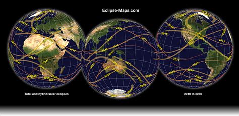 Maps of solar eclipses by Michael Zeiler of Santa Fe, New Mexico, USA ...