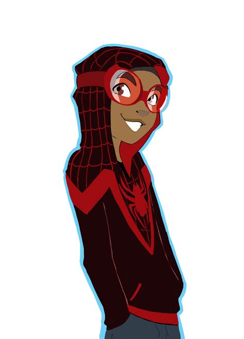 Miles Morales in a hoodie by ActionKiddy on DeviantArt