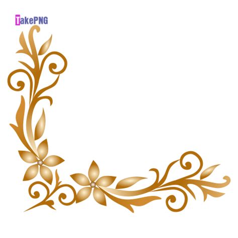 Gold Corner Border Design Png