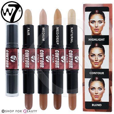 W7 Face Contour Make Up Stick Dual Bronzer & Highlighter Contour Kit NEW | W7 cosmetics, Contour ...