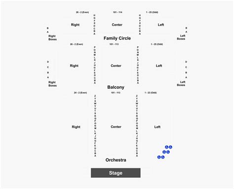 Kennedy Center Eisenhower Theater Seating Numbers, HD Png Download , Transparent Png Image - PNGitem