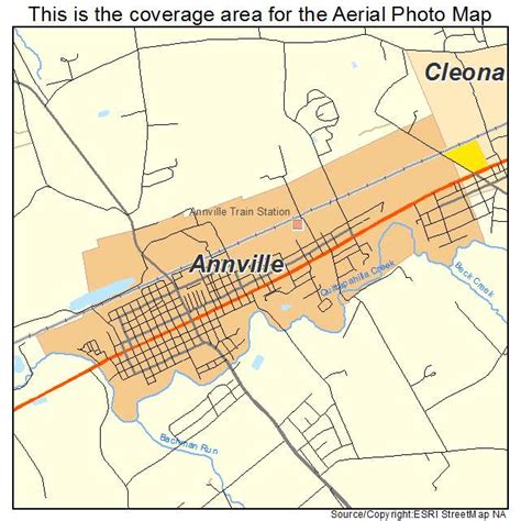 Aerial Photography Map of Annville, PA Pennsylvania