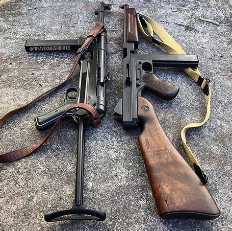 Pictured above is a MP40 and a M1A1 Thompson, which one is your favourite?…