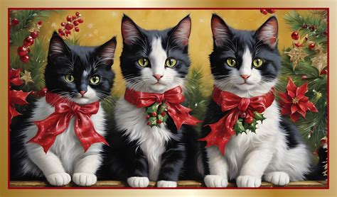 Kittens Cats Vintage Art Free Stock Photo - Public Domain Pictures
