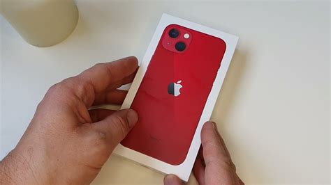 Iphone 13 - PRODUCT RED, unboxing - YouTube