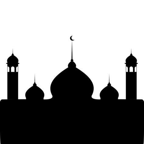 Illustration of Islamic Mosque Silhouette Vector 7438240 Vector Art at Vecteezy