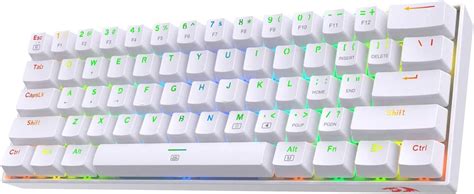 Redragon K630 Dragonborn 60% Wired RGB Gaming Keyboard, 61 Keys Compact ...