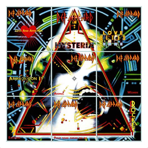 NEW! Hysteria Singles Cover Art - Print Only | The Def Leppard Vault