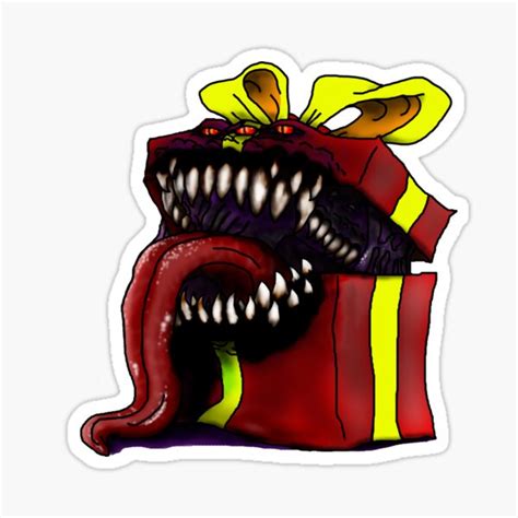 "Present Mimic!" Sticker for Sale by FictiveArt | Redbubble