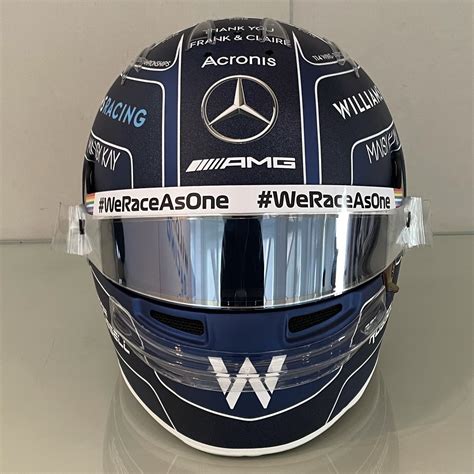 George Russell's 2020 Abu Dhabi Grand Prix helmet · RaceFans