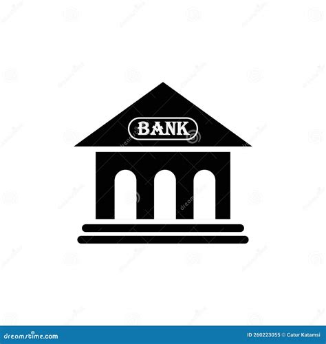 Bank icon logo vector stock illustration. Illustration of isolated - 260223055