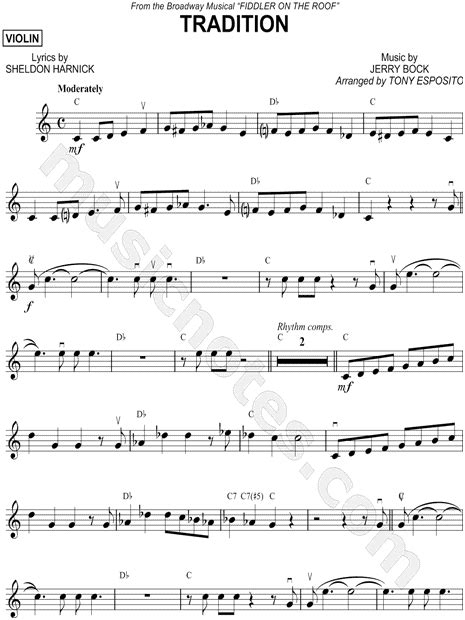 violin sheet music fiddler on the roof - Google Search | Lets Play ...