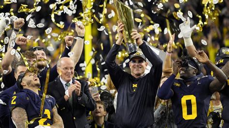 Michigan AD Makes Declaration About Jim Harbaugh’s Contract at National ...