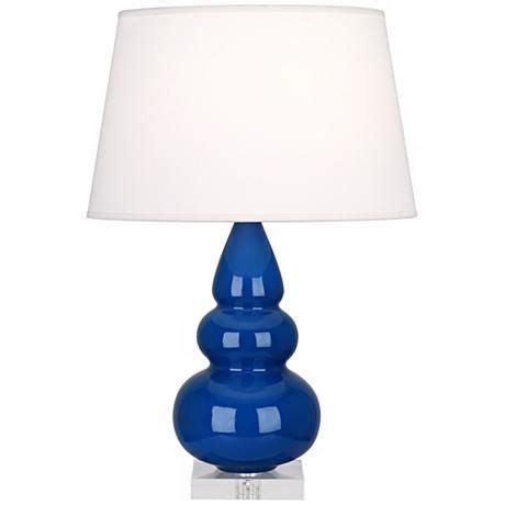 Robert Abbey Marine Blue Triple Gourd Ceramic Table Lamp - #V4273 | Lamps Plus