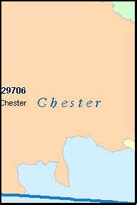 CHESTER County, South Carolina Digital ZIP Code Map