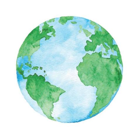 Royalty Free Planet Earth Clip Art, Vector Images | Earth illustration, Earth drawings, Planet ...