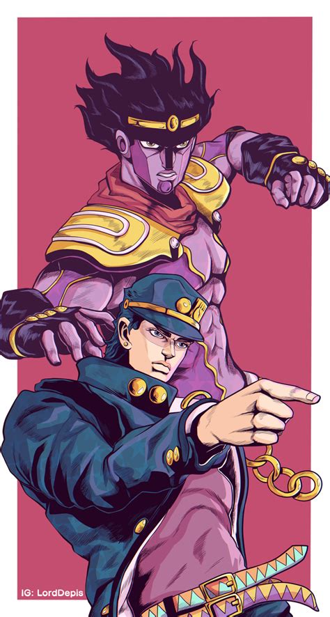 Jotaro and Star Platinum wallpaper [Fanart] : StardustCrusaders | Jojo anime, Jojo bizzare ...