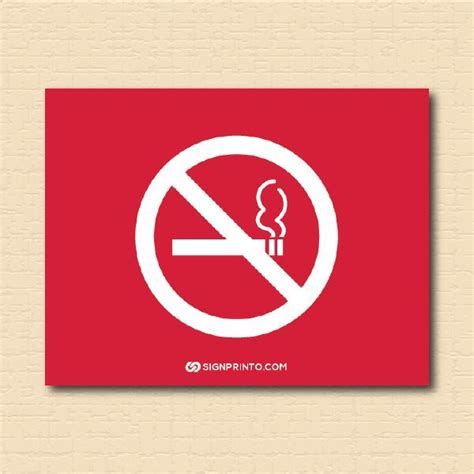 Red Color No Smoking Sign | Sign design, Red color, Printable signs