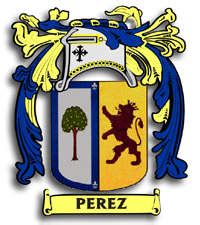 Perez family coats of arms