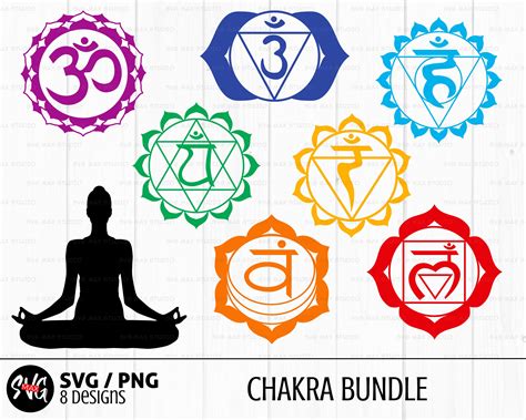 17 Yoga SVG Files Yoga Pose Svg Chakra Symbols Budha Svg Meditation Svg Yoga Practice, Cricut ...