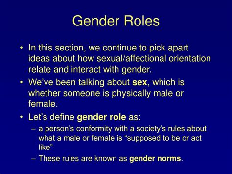 What gender roles mean