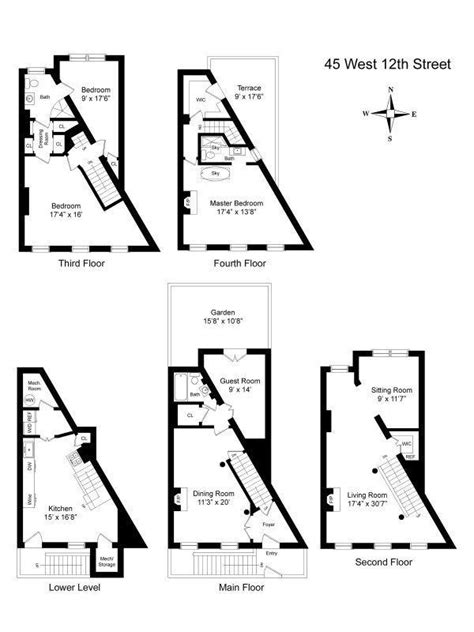 Quirky 'Tuscan' Village Home Has Triangular Rooms for $5M | How to plan, House floor plans, Tiny ...