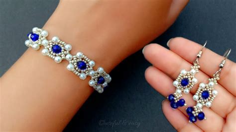 Handmade Jewelry Tutorial//Bracelet & Earrings//Beads Jewelry Diy ...