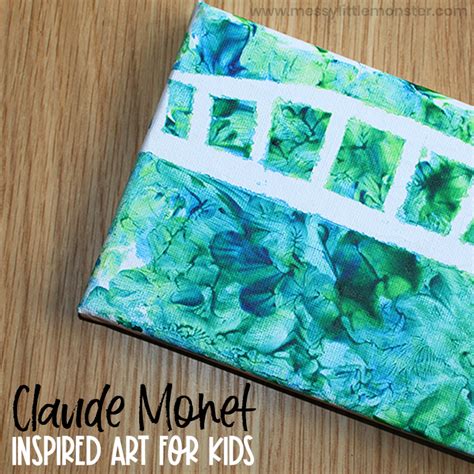 Claude Monet Inspired Art for Kids - Messy Little Monster