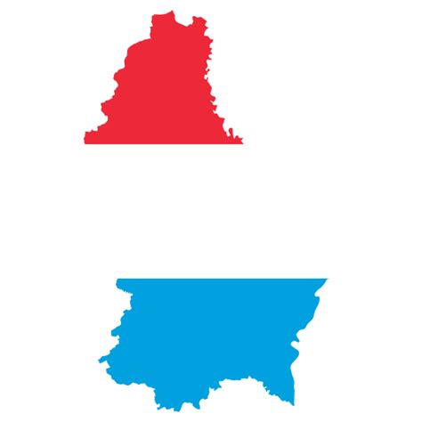 Luxembourg Map Flag | Free SVG