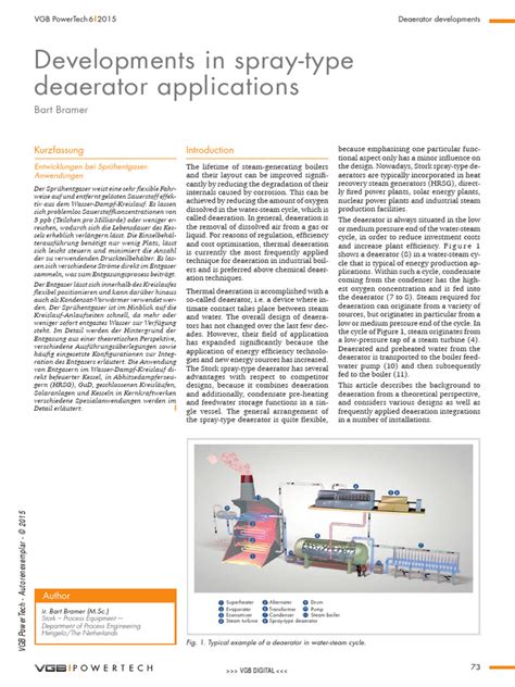 Development Deaerator Applications VGB | PDF | Applied And Interdisciplinary Physics | Energy ...