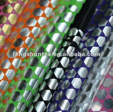 Metallic Foil Printing Stretch Fabric - Buy Foil Fabric,Polyester ...