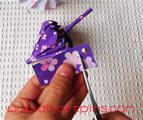 Origami Paper Umbrella Crafts For Kids That Opens And Closes - DIY ART PINS