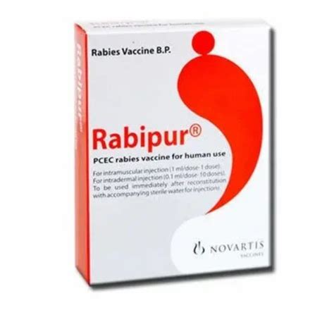 Rabipur Anti Rabies Vaccine(Rabies vaccine, Human 2.5IU), For Personal, Packaging Type: Box at ...