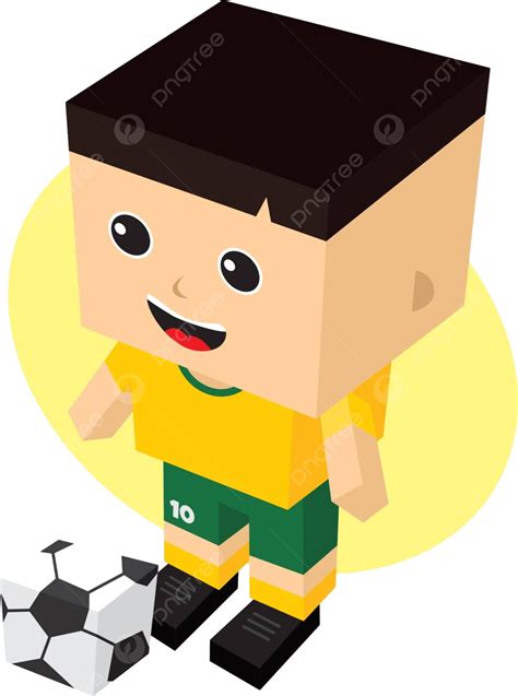 Cartoon Soccer Player Football Stadium Win Vector, Football, Stadium, Win PNG and Vector with ...