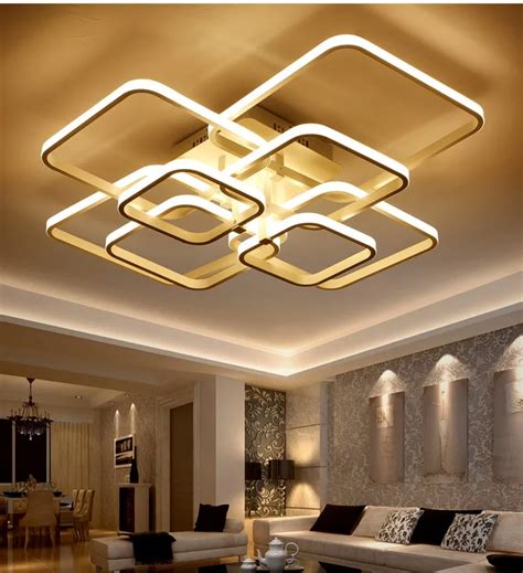 Modern Cool Ceiling Lights / Rectangular Modern LED Ceiling Light ...