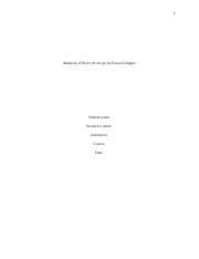 Analysis of Never let me go by Kazuo Ishiguro.docx - 1 Analysis of ...