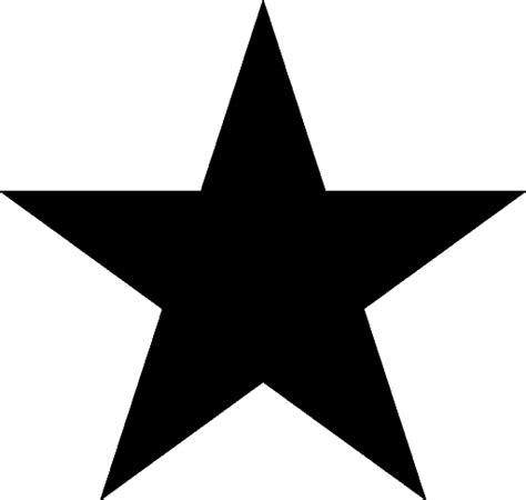 Black Vector Star Transparent Images - PNG Play