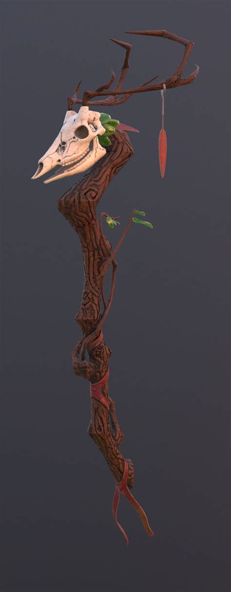 ArtStation - Druid Staff, Sarah Sickmann | Dnd druid, Druid tattoo, Druid