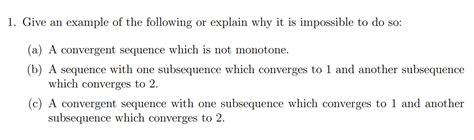 Solved 1. Give an example of the following or explain why it | Chegg.com