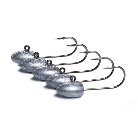 5PCS/Lot Exposed Lead Jig Head Jig Hooks 3g/5g/7g/10g Ice Fishing Hook Raft Fishing Lead Head ...